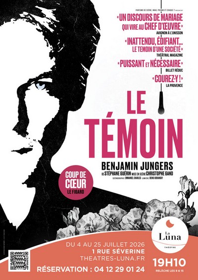 Affiche de la pièce Le Témoin